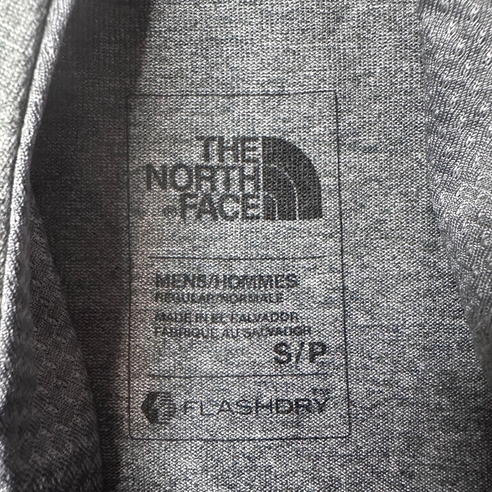 The North Face Hoodie Mens S Gray Bridger Range FlashDry Long Sleeve Thumbholes - Picture 3 of 9